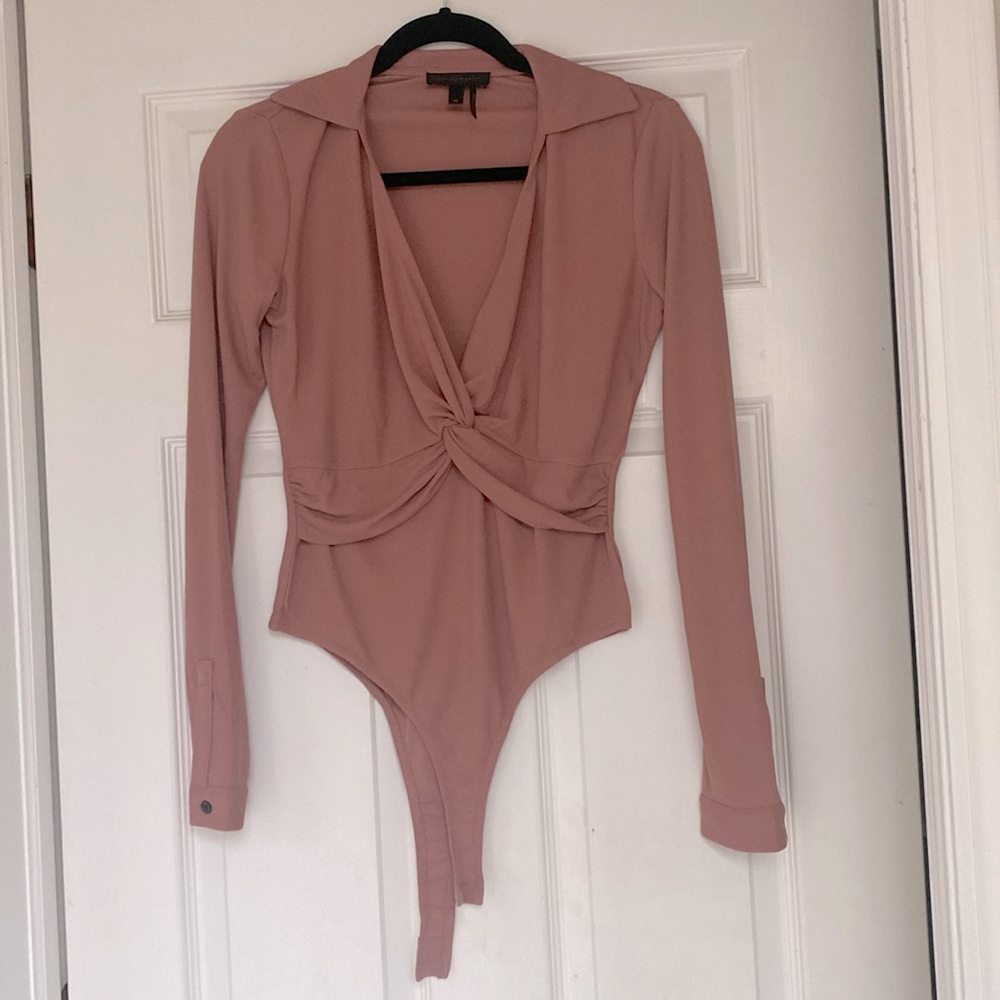 Donna Karan Criss Cross Bodysuit